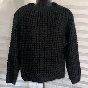 Bobbie Brooks Women's Black Pullover Sweater Long Sleeve Casual Knit Top